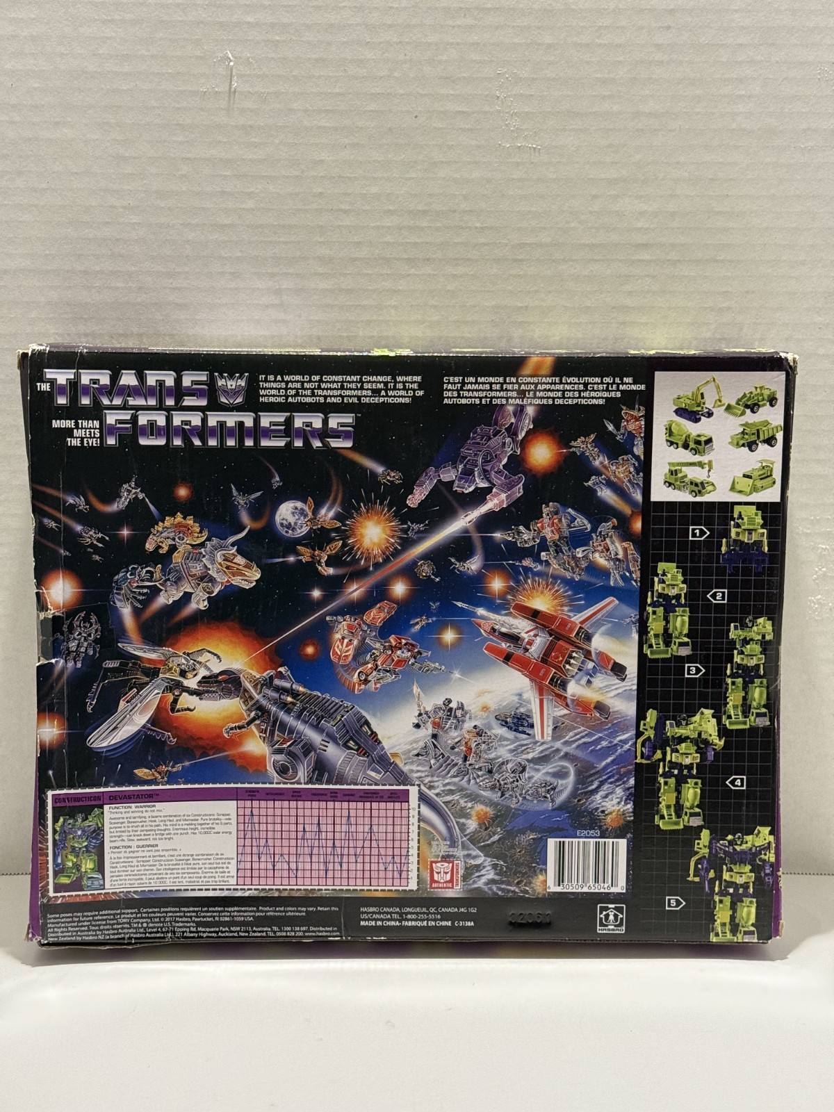 Hasbro The TransFormers More Than Meets the Eye! Construction Warrior Devastator