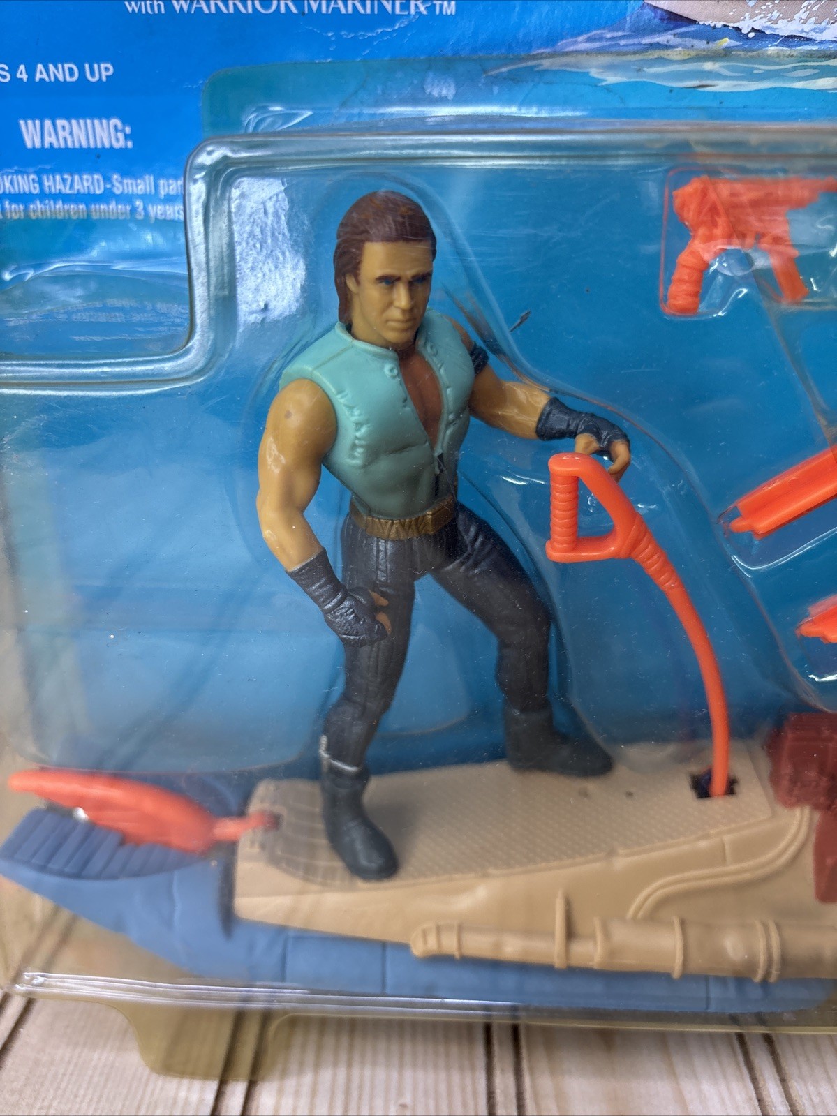 1995 Kenner WATERWORLD Wave Ripper with Warrior Mariner Deluxe Action Figure NEW