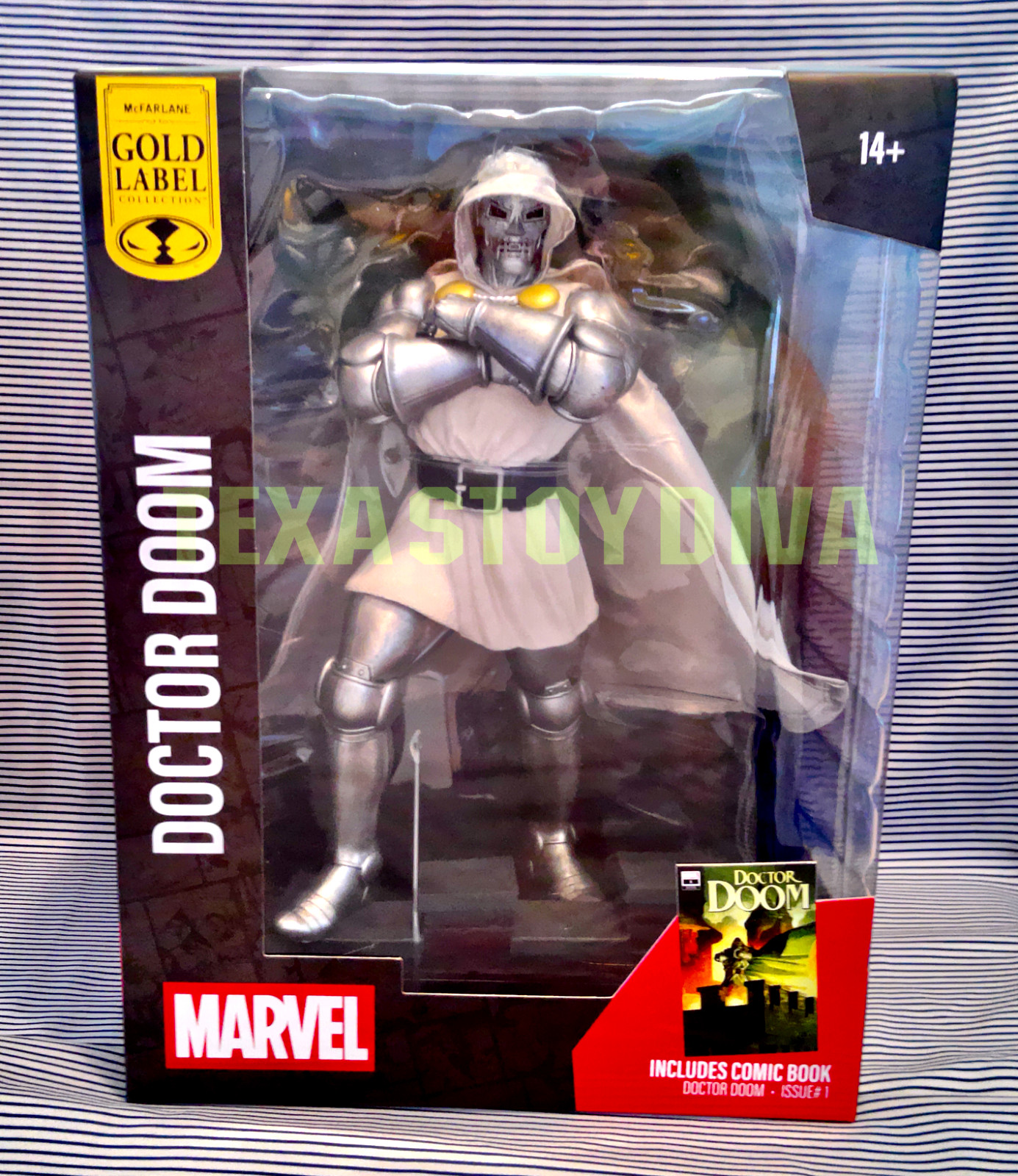Marvel Doctor Doom McFarlane Gold Label Collection 8&Prime; Chase Figure New -READ-