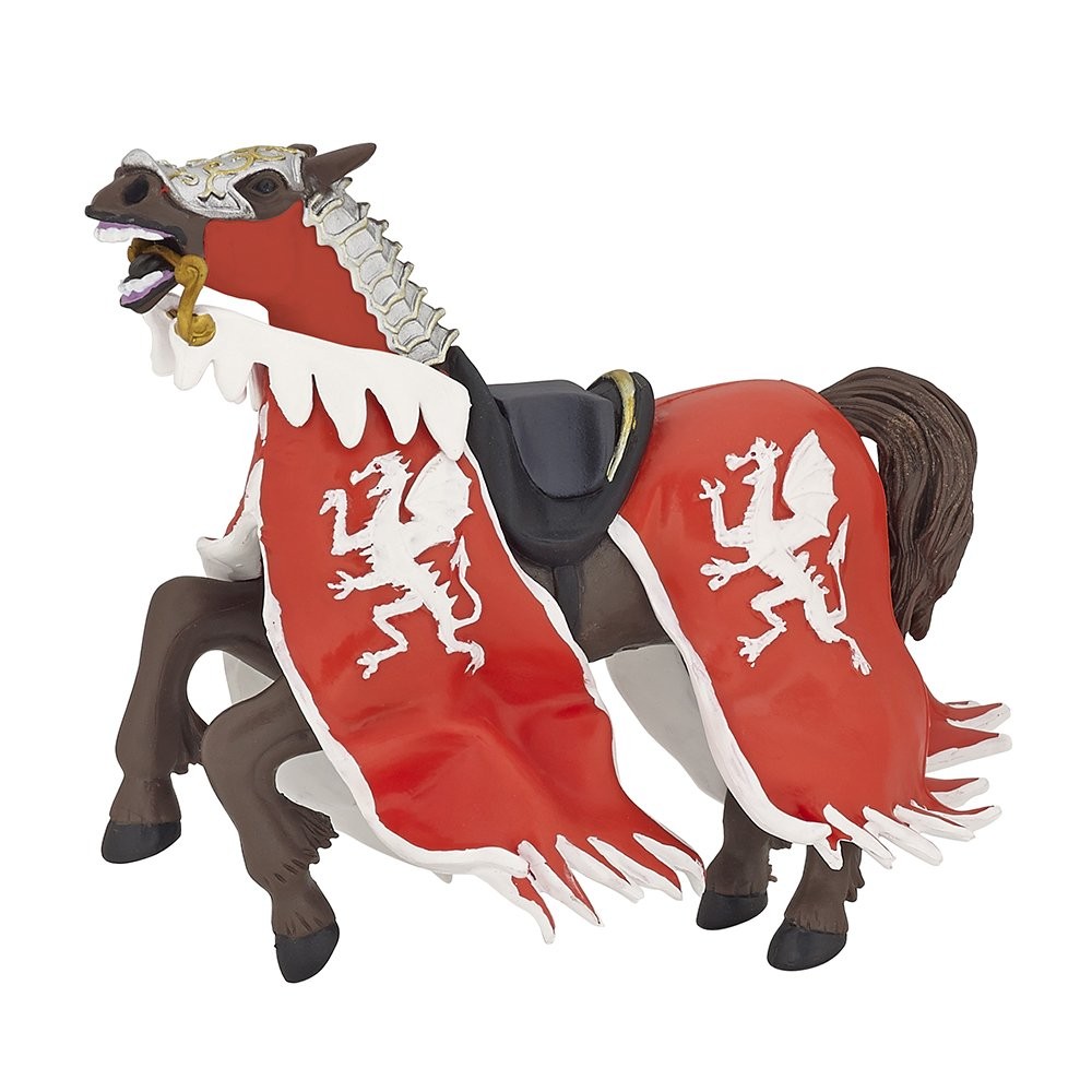 Papo Red Dragon King Horse – Hand Painted Figurine – Heirloom Quality