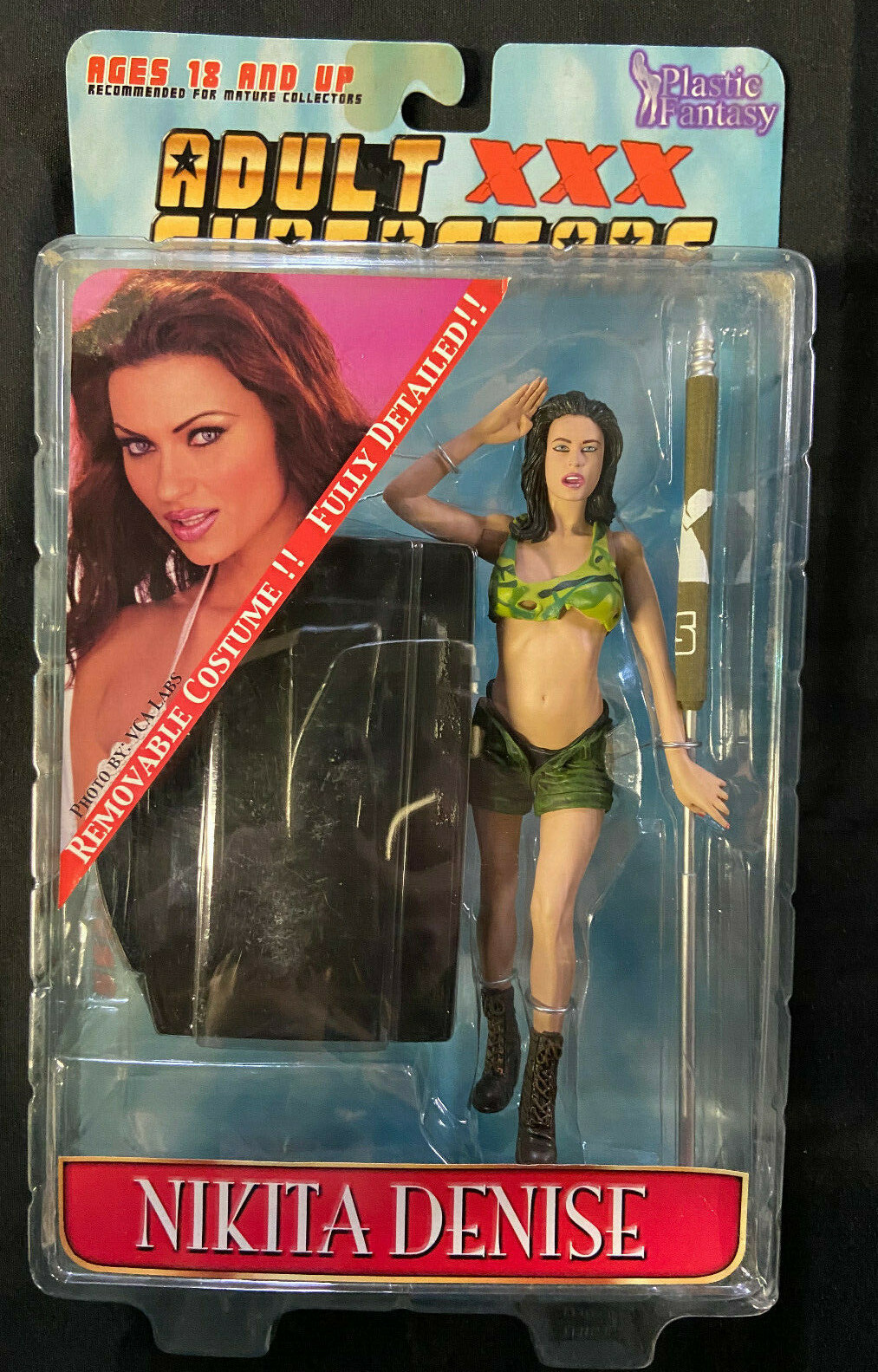 ADULT SUPERSTARS XXX NIKITA DENISE ACTION FIGURE REMOVABLE COSTUME MIB