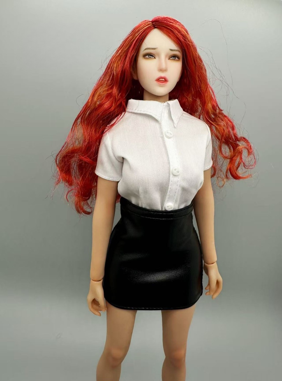 1/6 Female Girl Short Sleeved Shirt Short Skirt Model Fit 12 » TBL/PH Figure Bod