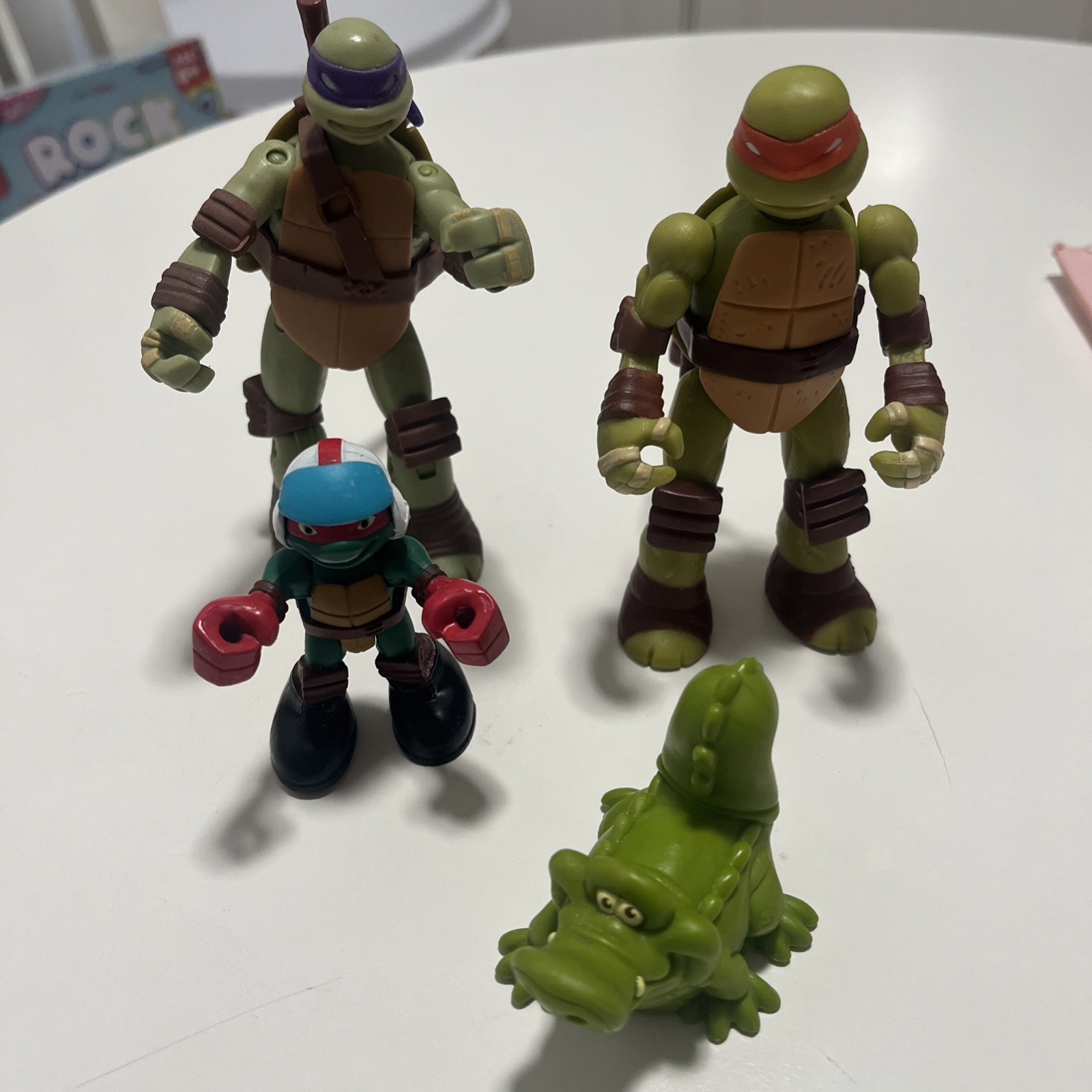 2011 Disney Mattel Tiktok Croc 2013 Ninja Turtle Donatello Four Figures Bundle
