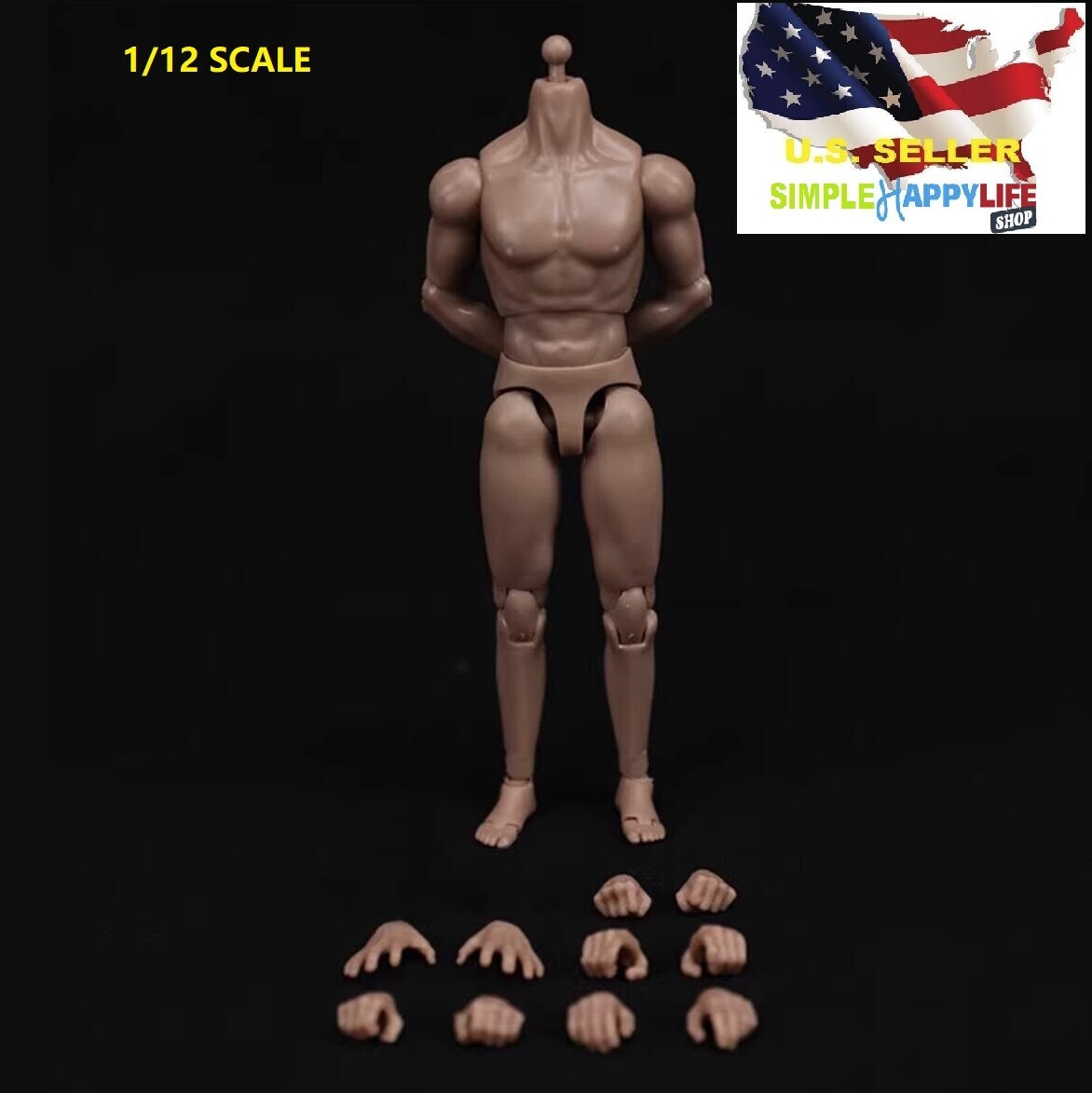 1/12 Muscular Joint Flexible Male 6&Prime; Figure Body MB102 Marvel Legends SHF ❶USA❶