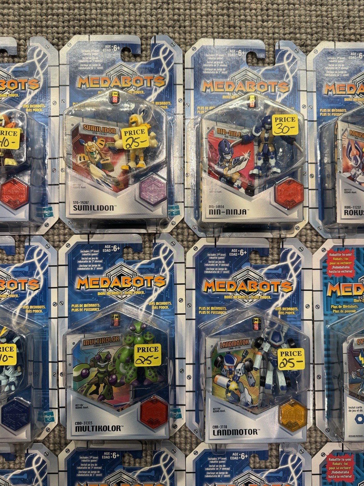 16 Single Pack Medabots 2.5” Figures Medarot Hasbro NEW Assorted MOC