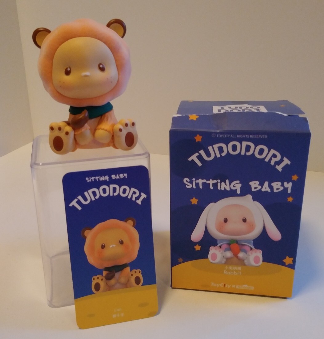 TOYCITY x Tudodori Sitting Baby Series LION 🦁 Flocked Vinyl Figure NEW