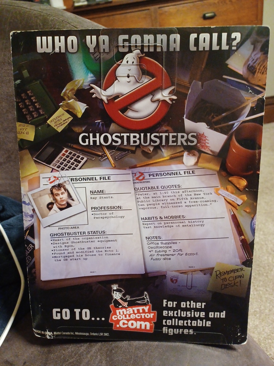 Ghostbusters Ray Stantz Action Figure 6” Mattel 2009 Dan Aykroyd