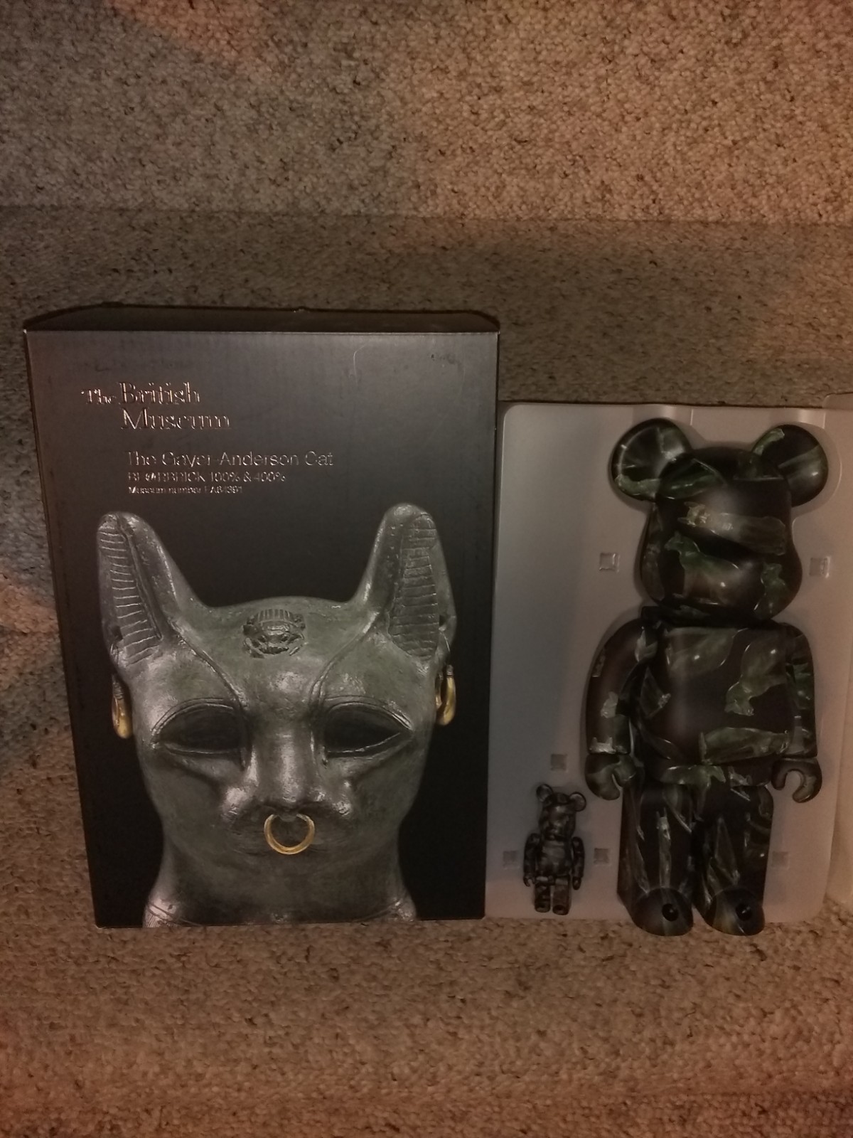 Bearbrick The British Museum The Gayer-Anderson Cat 100% & 400% NEW IN BOX