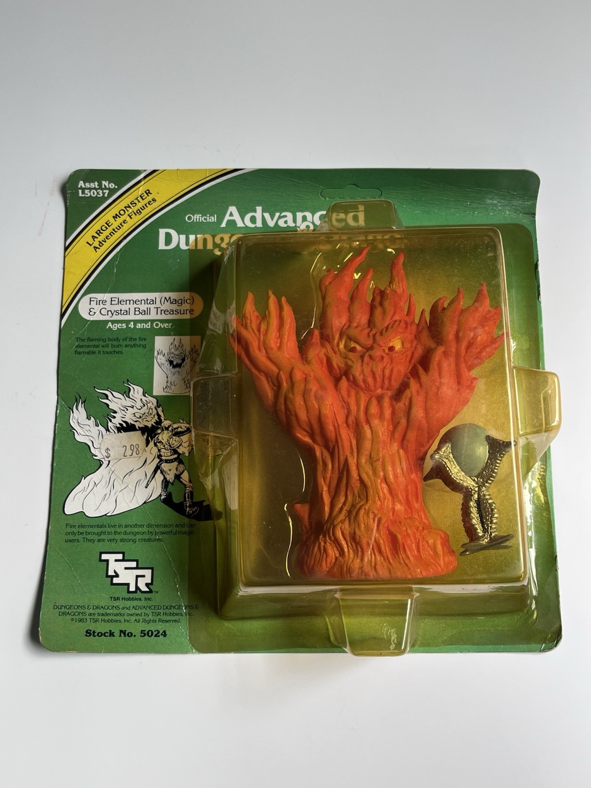 Advanced Dungeons And Dragons Fire Elemental Magic & Crystal Ball Treasure 1983