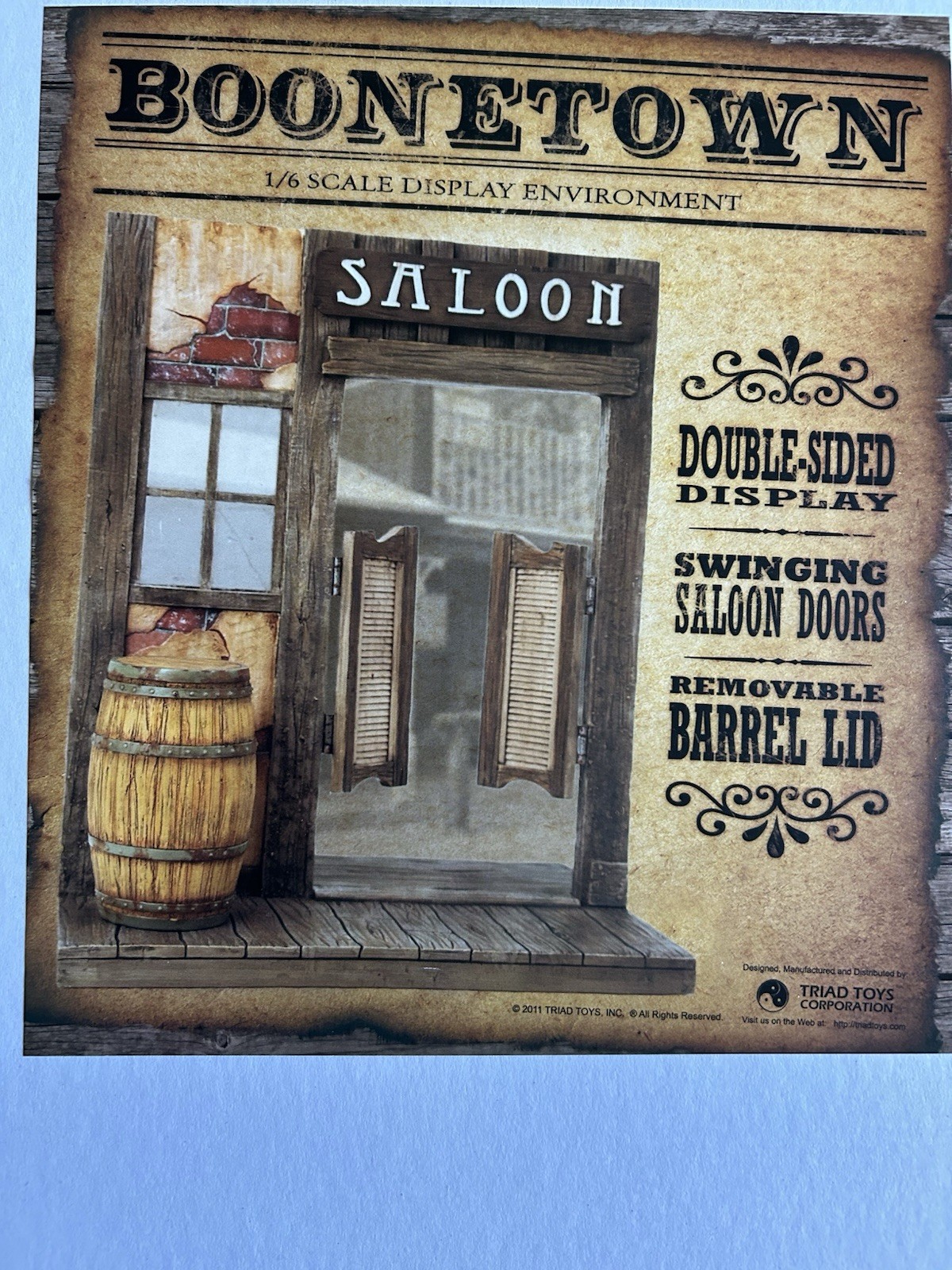 1:6 Scale Triad Toys Boonetown Western Triarama Saloon Mint Factory Sealed RARE!