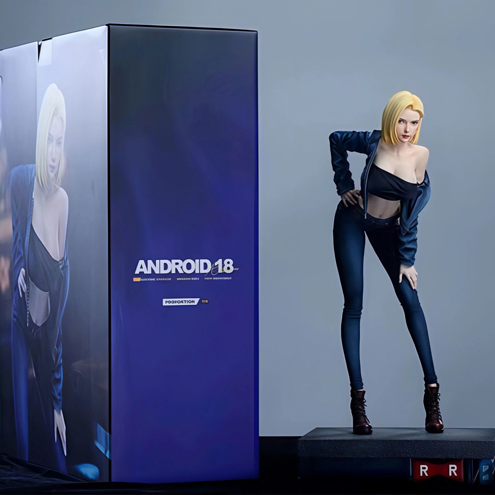 NEW Anime Figure Inspired by Android 18 PVC Model Doll Statue 32cm Unbranded