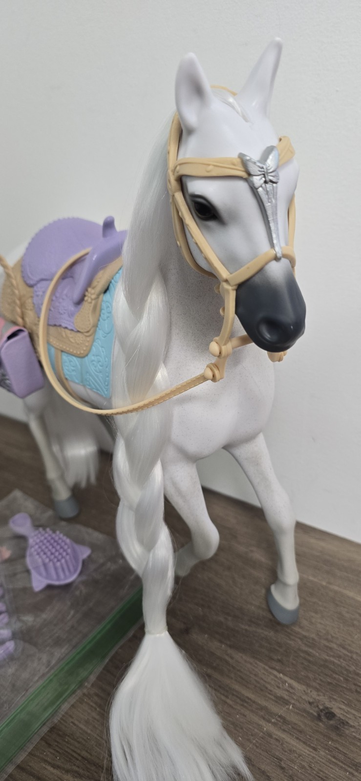SADDLE STARS TOY HORSE SET, PIXIE Complete Barbie Size Soft Hair Rainbow High