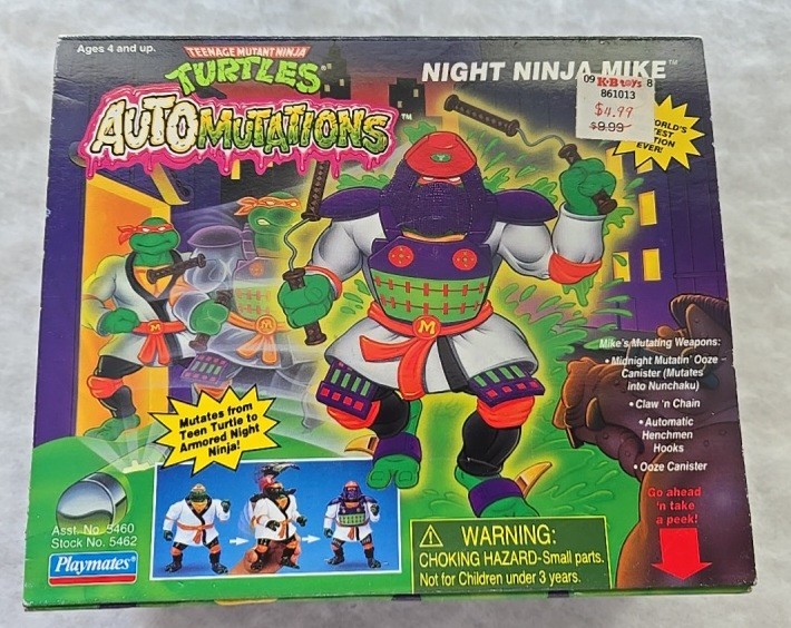 Night Ninja Mike Michaelangelo TMNT NINJA TURTLES 1998 Automutations