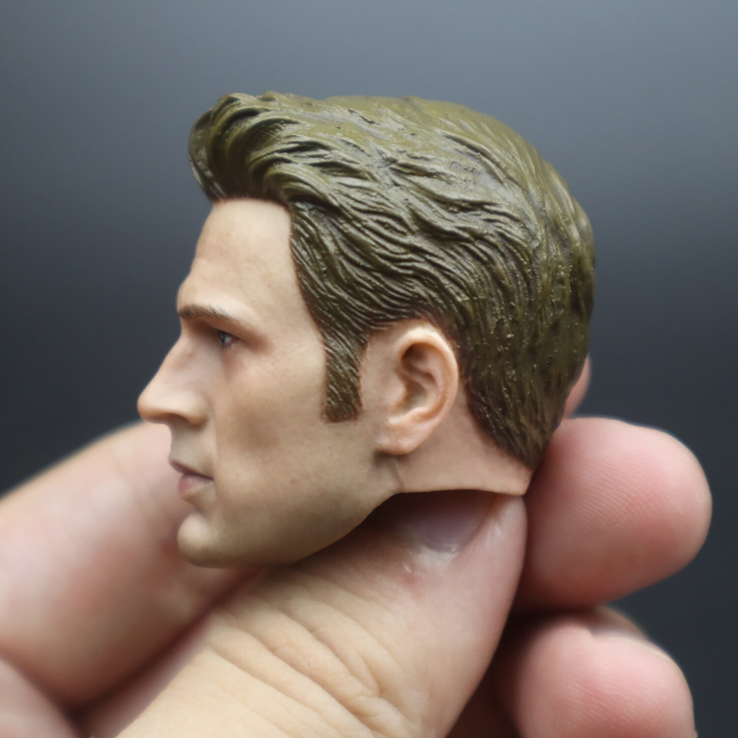1/6 Scale Chris Evans Steve Captain Head Carving Sculpt Model Toys