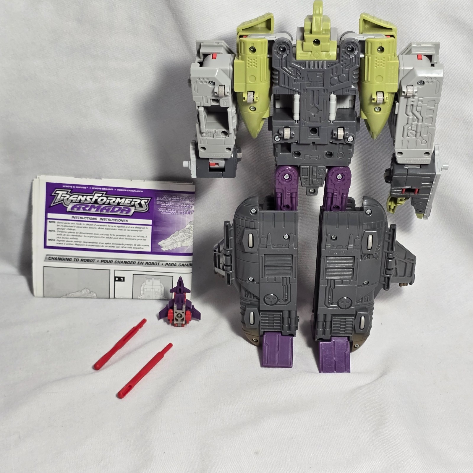 Transformers Armada 2003 Giga-Cons TIDAL WAVE w/ Ramjet – Complete