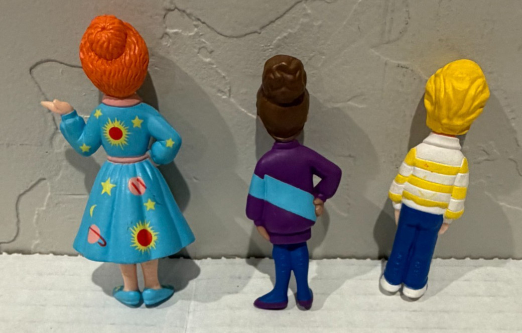 1995 Kenner Scholastic&rsquo;s Magic School Bus Near Set of 3 Figures & Bus NICE LOOK!