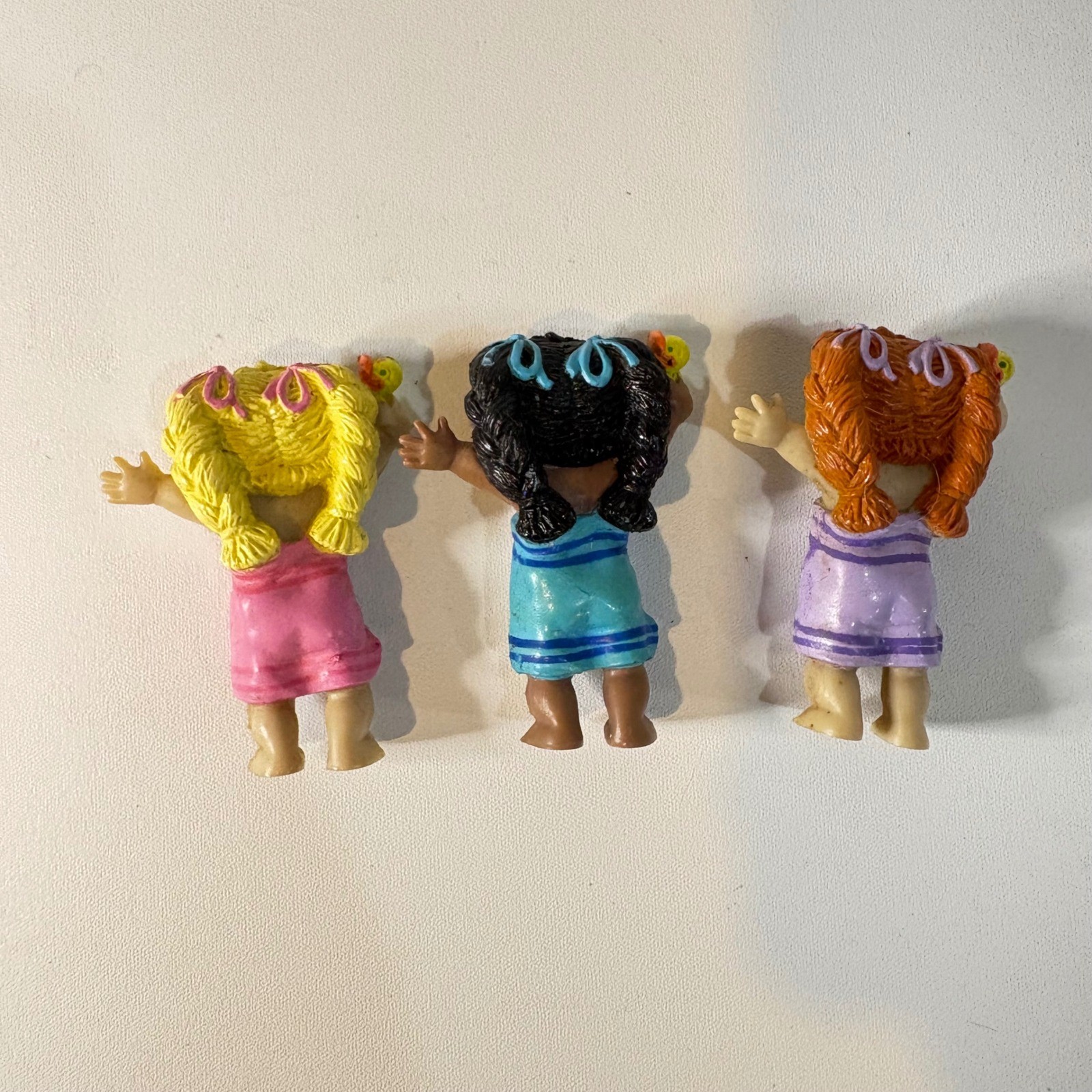 Vintage Cabbage Patch Kids PVC Mini Figures Bath Time Towel Duck Set of 3
