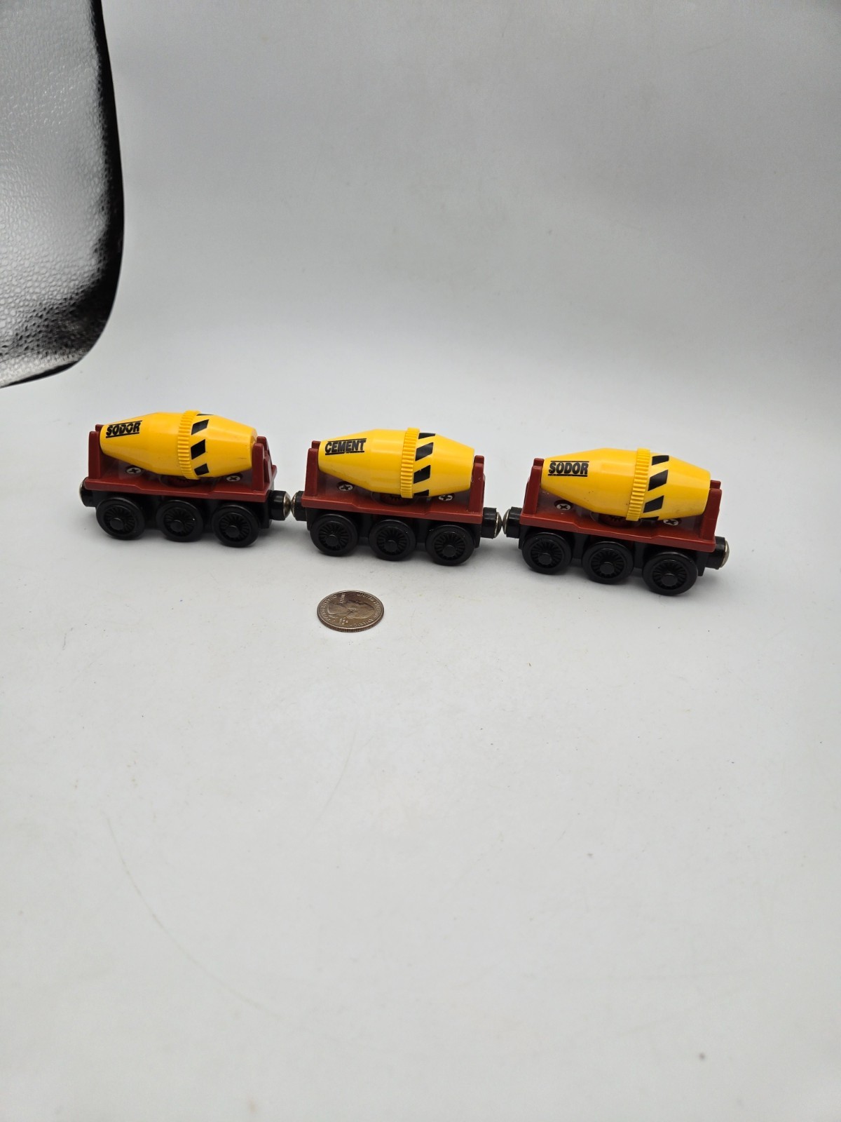 Thomas & Friends Wooden Railway Tank Engine – Sodor Cement Mixer Train Lot x3