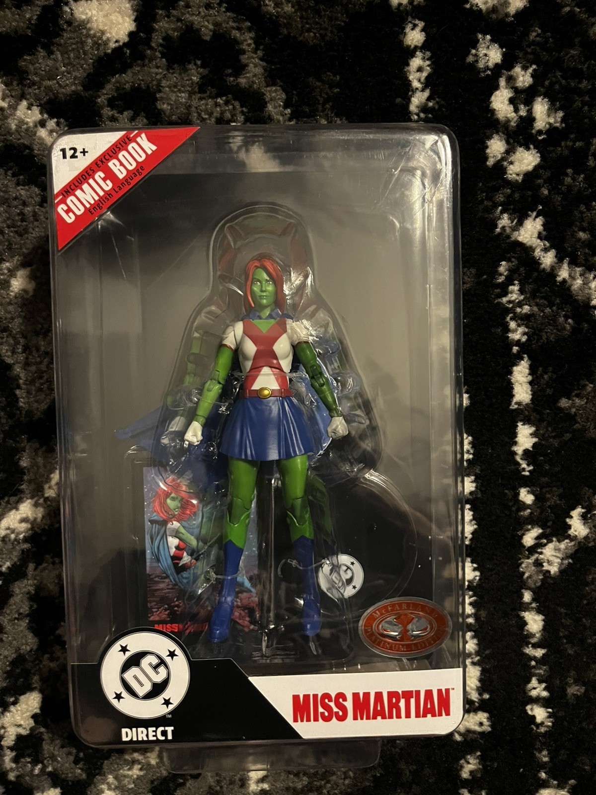 McFarlane DC Direct Page Punchers Miss Martian Red Platinum Chase 2026 in Stock!