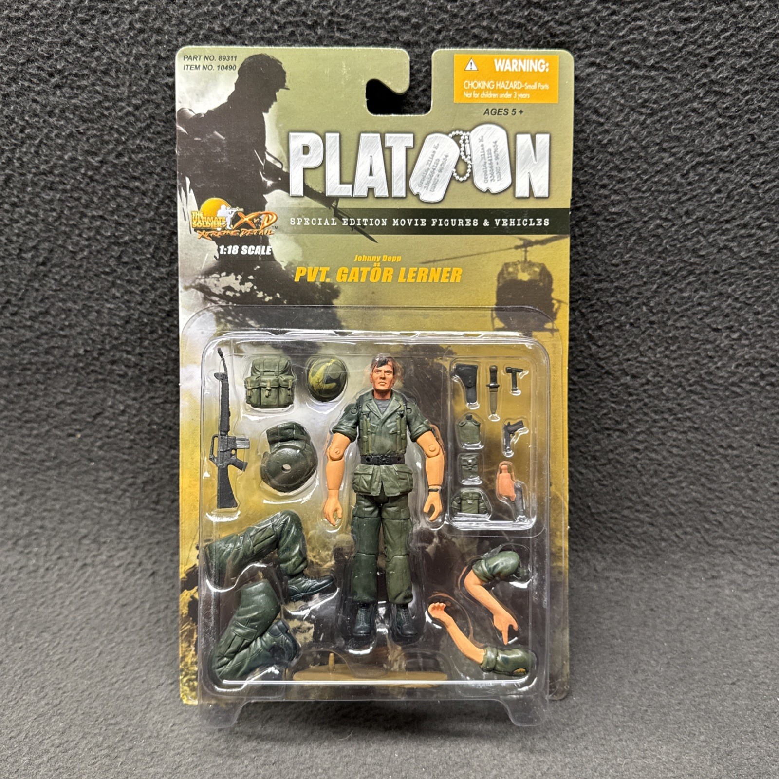 The Ultimate Soldier XD Platoon Movie PVT Gator Lerner Johnny Depp 1:18 Figure
