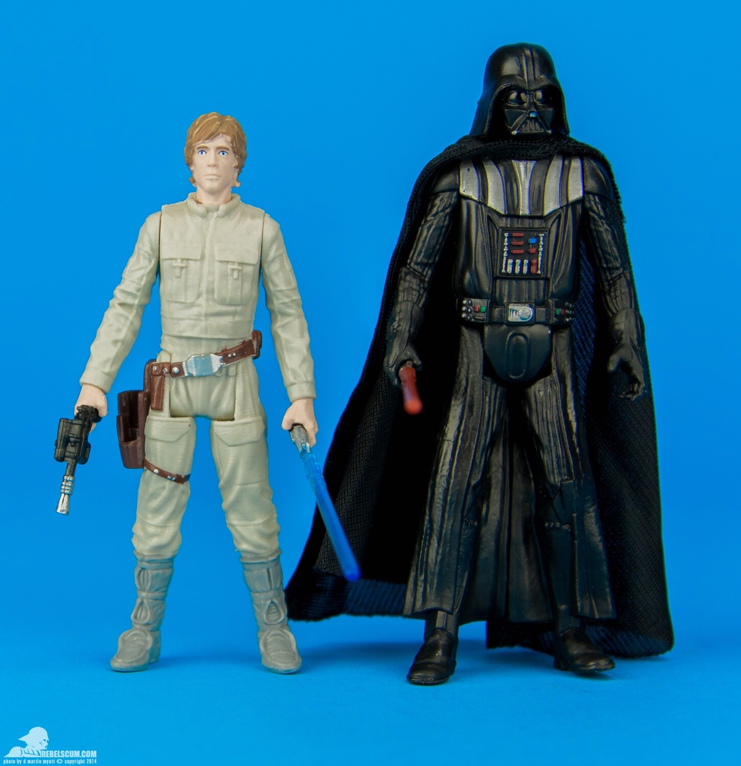 STAR WARS REBELS MISSION SERIES MS03 LUKE SKYWALKER & DARTH VADER FIGURES RARE