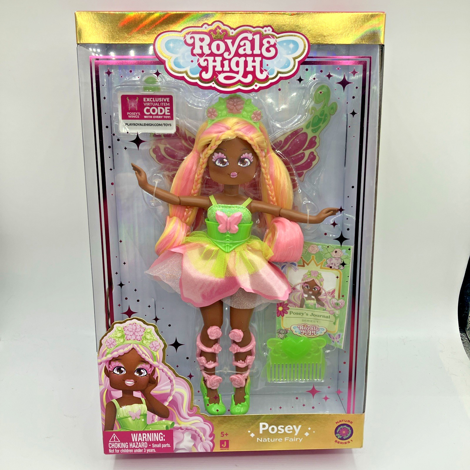 Royale High Posey the Nature Fairy Wings Doll W/ Digital Virtual Code – New