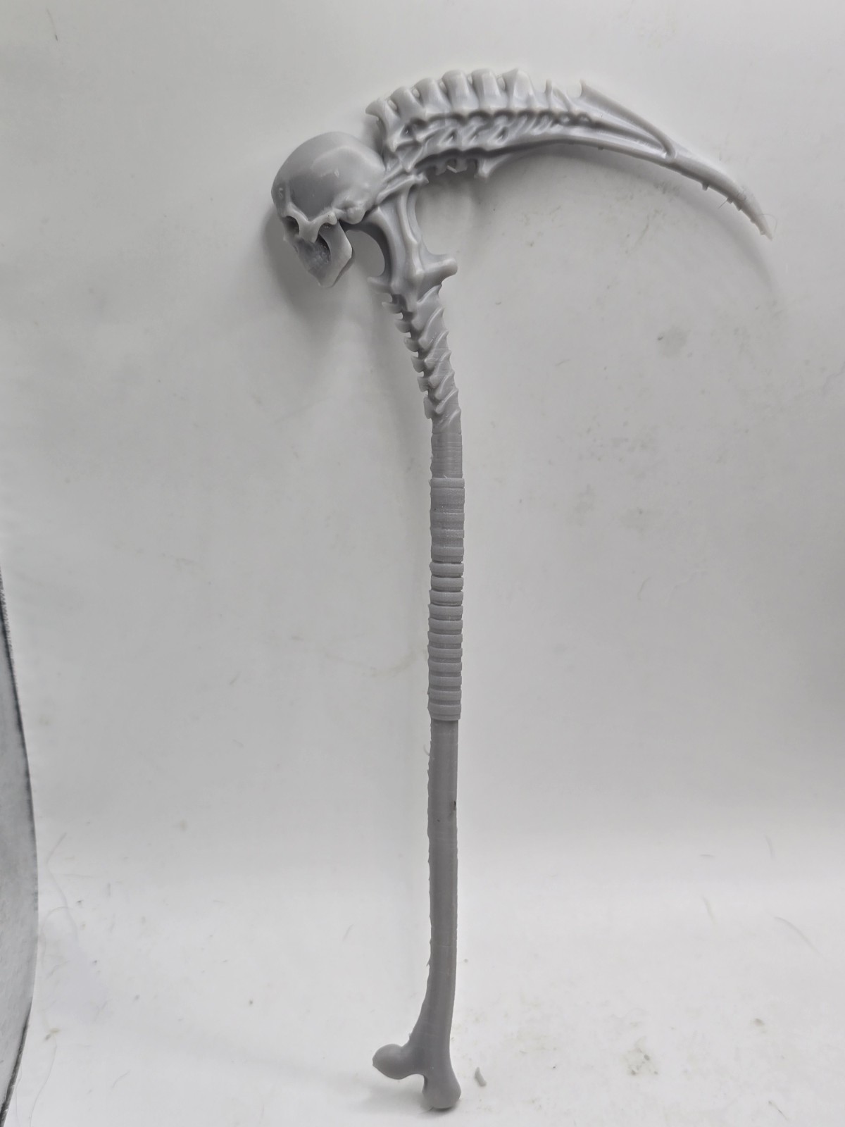 3d Printed SKELETON SICKLE Weapon 1.0 Scale For Mythic Legions 1/12 figure