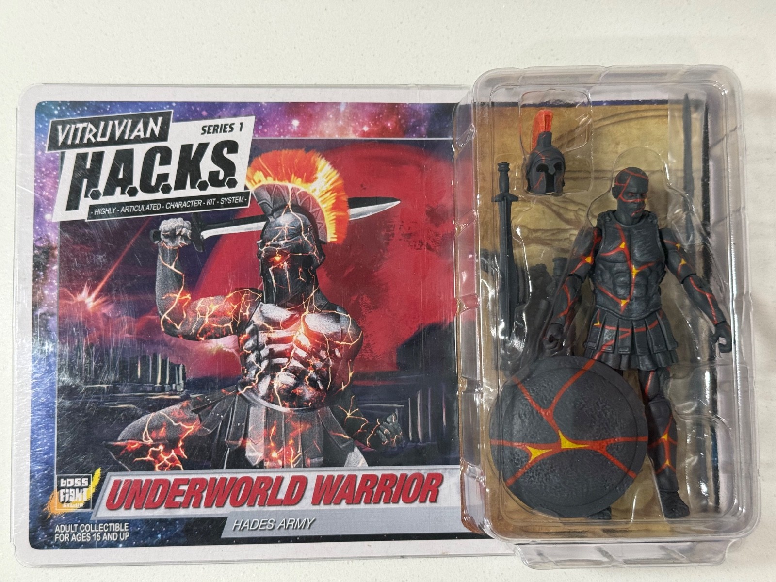 Boss Fight Studio VITRUVIAN HACKS Series 1 UNDERWORLD WARRIOR Hades Army