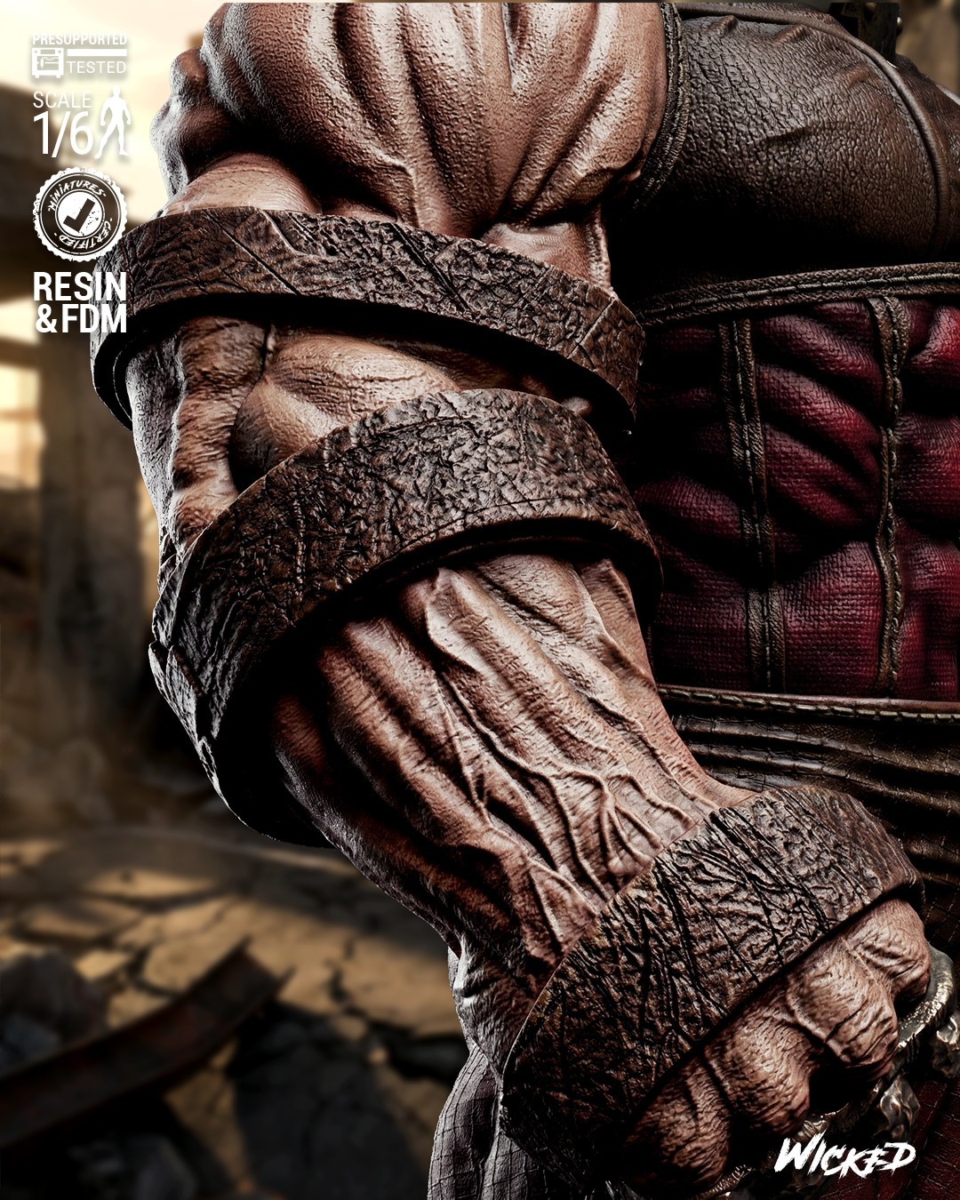 3D Printed Fan Art Juggernaut Comic Version Sculpture by Wicked3d