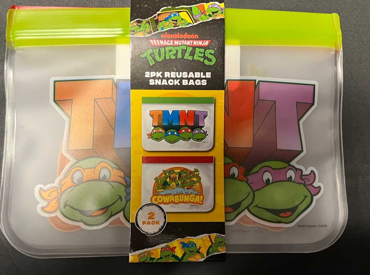 TMNT Teenage Mutant Ninja Turtles, Reusable snack Bags, nickelodeon/Best brands