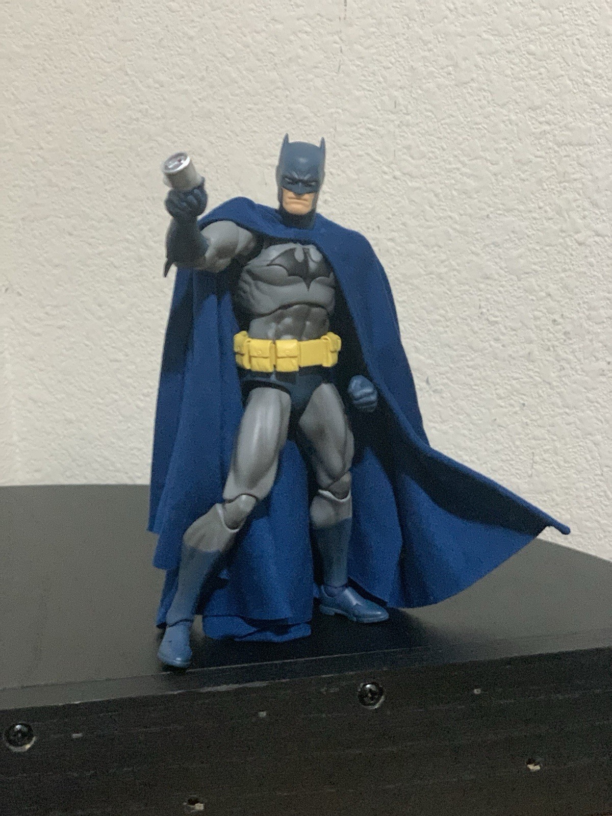 Custom Batman Mafex Hush Drape Cloth Wired Cape 1/12 Dc Multiverse NOT FIGURE