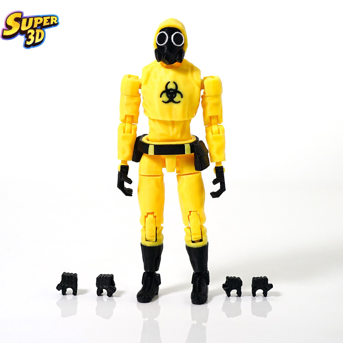 SUPER 3D The Backrooms Eyeless Jack 14cm Multi-Joint Action Figure Toy