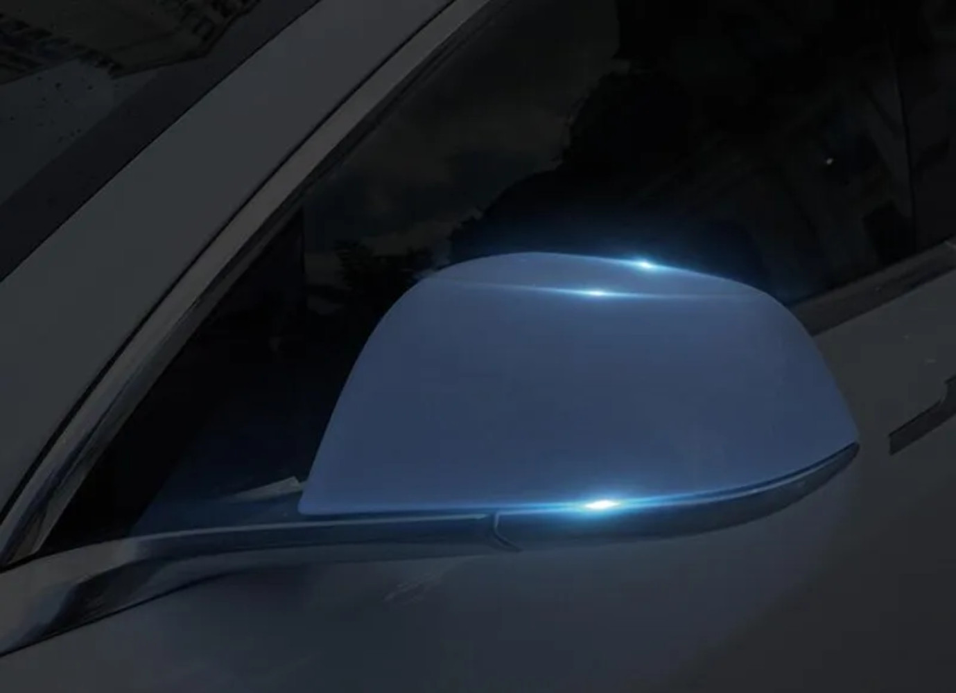 Tesla Model Y Outside Rearview Mirror Clear TPU, PPF Protection Film, Pre-Cut, 2