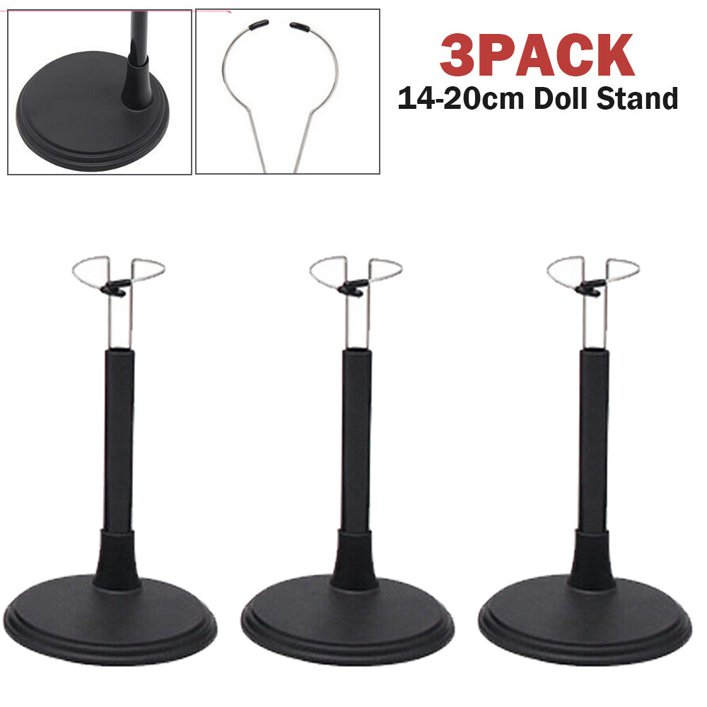 US 3Pcs Doll Stand Base Holder C Type for 8&Prime; ~ 12&Prime; Action Figures Toy Collection