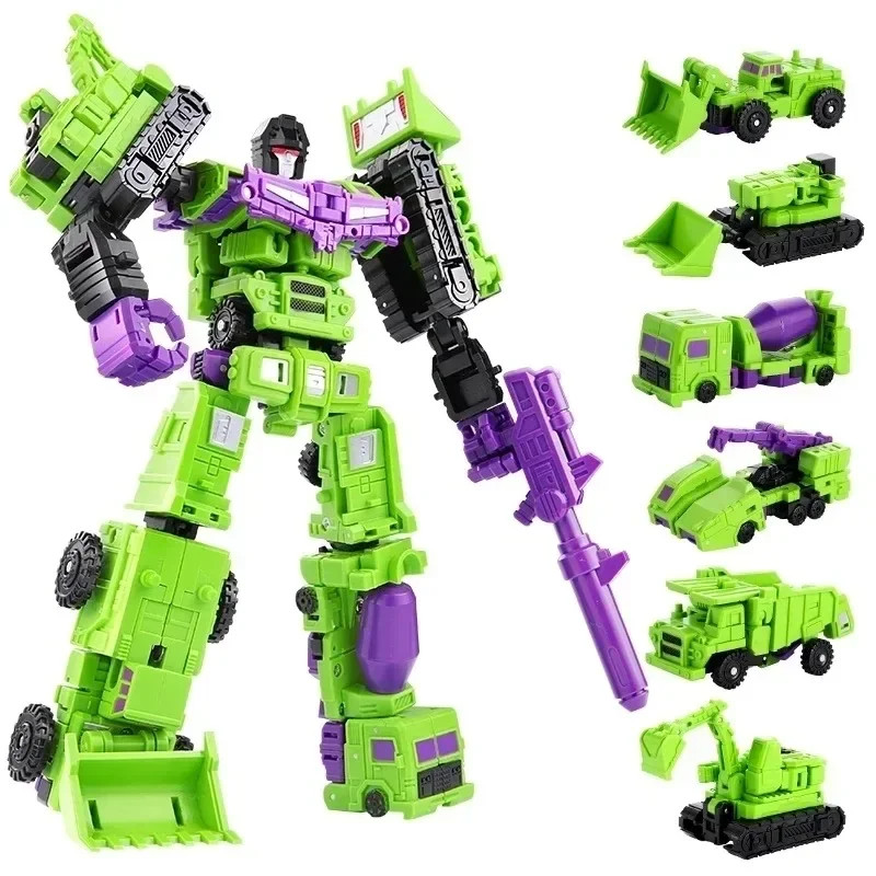 6 in 1 MINI Devastator Transformation Model MINI Devastator 22CM Action