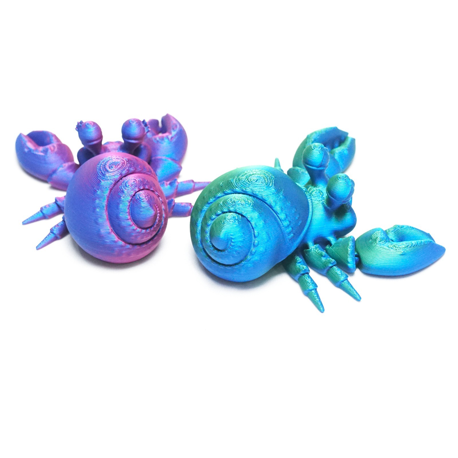 3D Printed Hermit Crab Model,Articulated Animals figure,Fidget Toys Home Decor