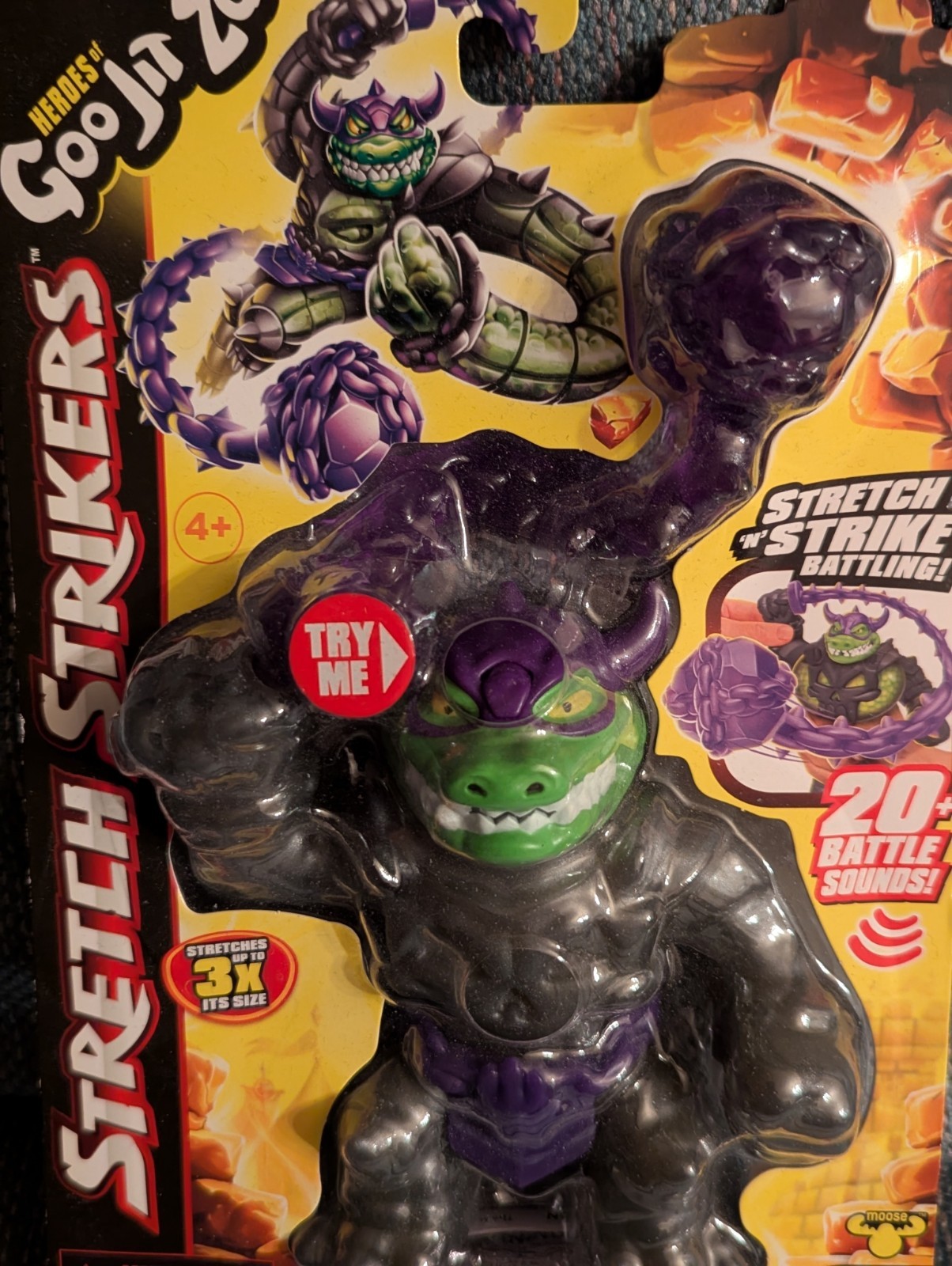 Heroes Of Goo Jit Zu Stretch Strikers Deluxe Hero Rock Jaw 20+ Battle Sounds NEW