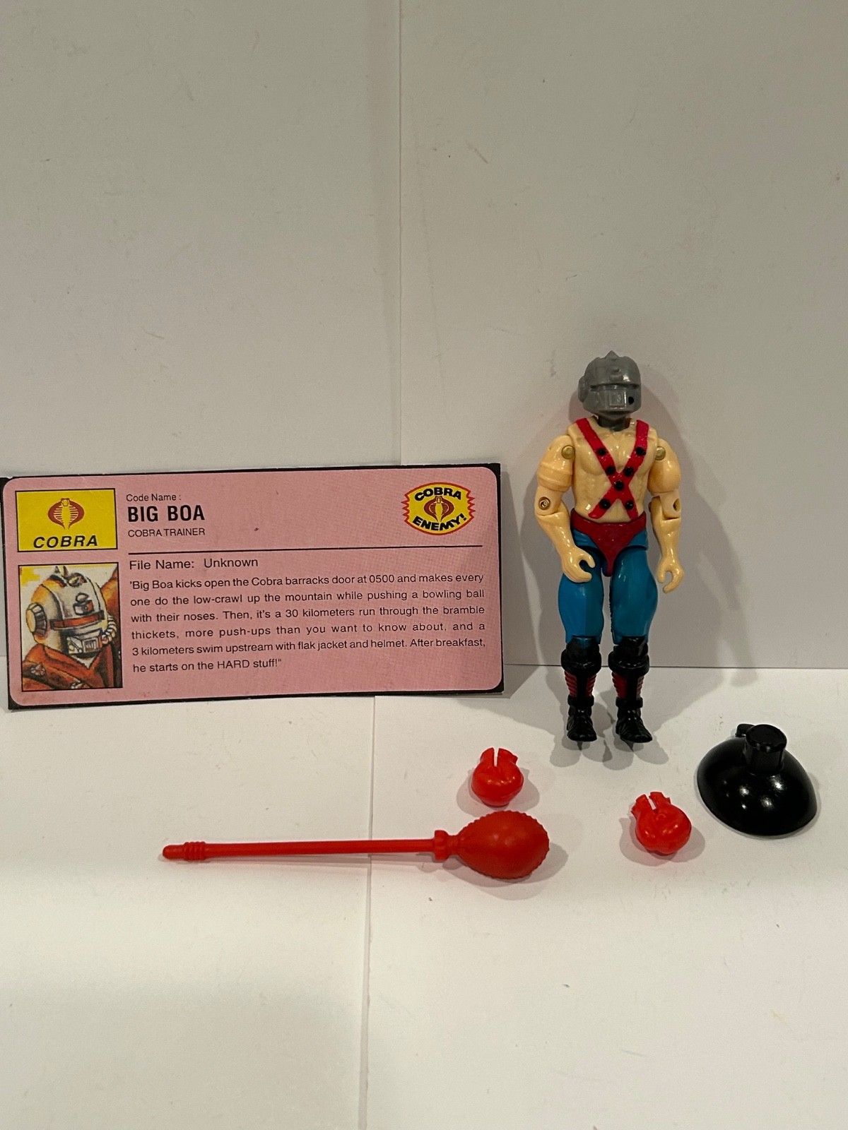 GI JOE FUNSKOOL BIG BOA FIGURE VINTAGE FIGURE FUNSKOOL INDIA 2001 comp
