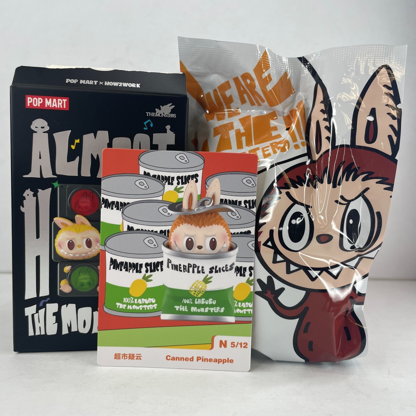 POP MART x Labubu The Monsters Almost Hidden Series Figure Sealed Bag Open Box