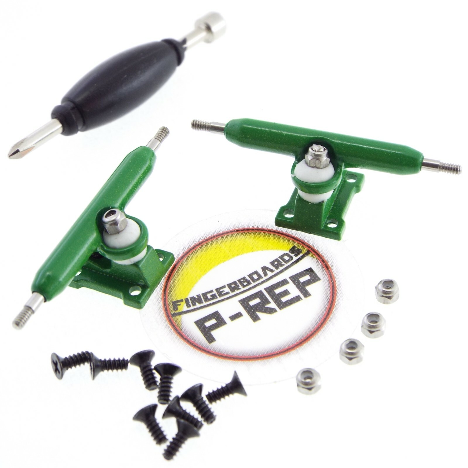 P-REP Solid Performance 32mm Fingerboard Trucks – Green