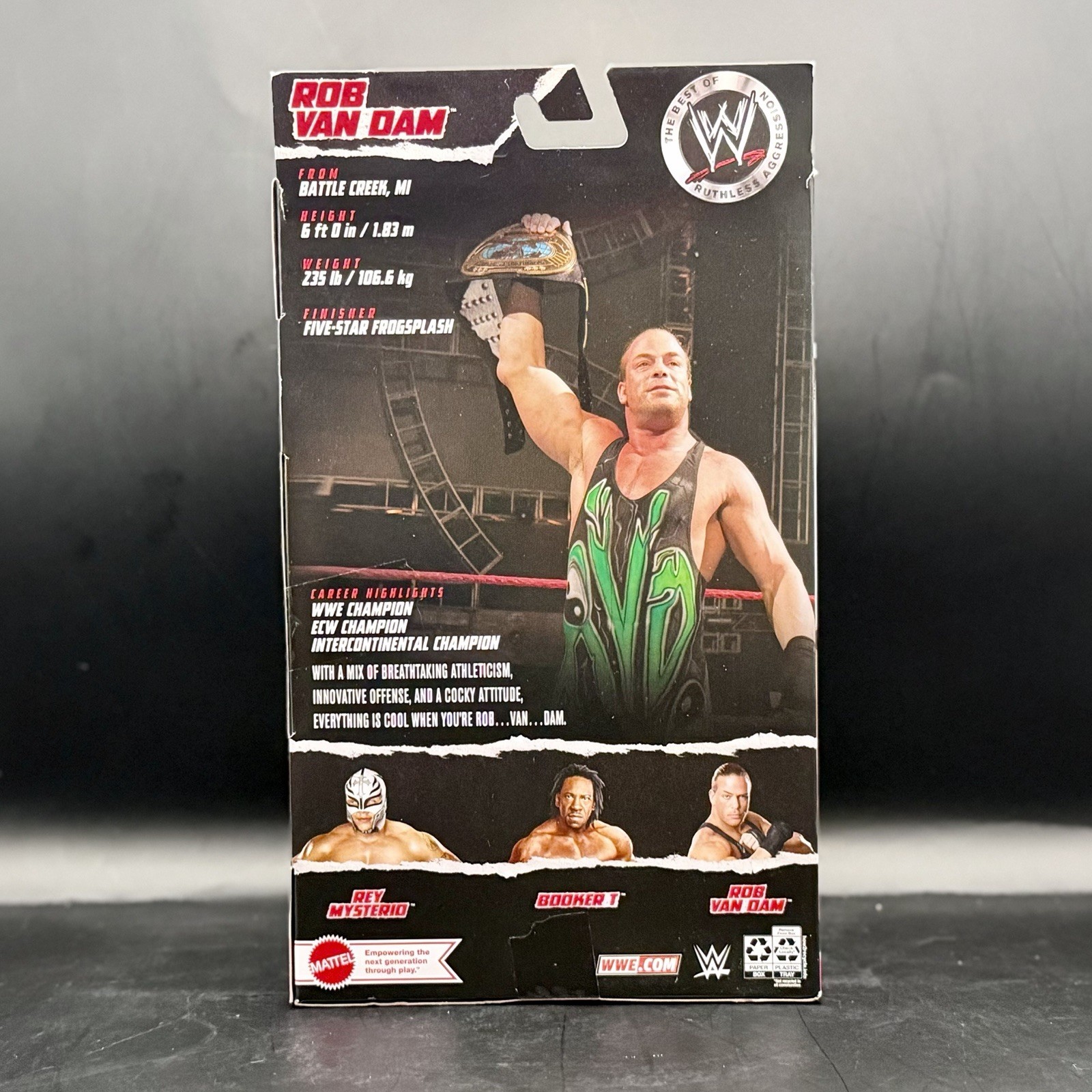 WWE Elite Ruthless Aggression Rob Van Dam RVD Figure New Sealed Mattel
