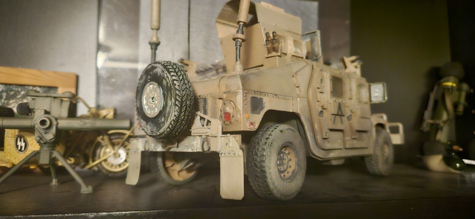 Sunny Days Humvee, Spare Tire Mount with Tire, Hobby Parts, All Scales