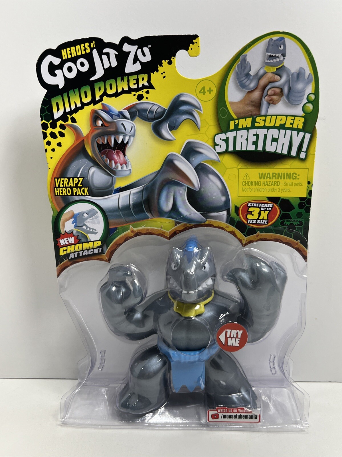 Moose Enterprise Heroes of Goo Jit Zu Dino Power “VERAPZ” The Velociraptor, NEW!