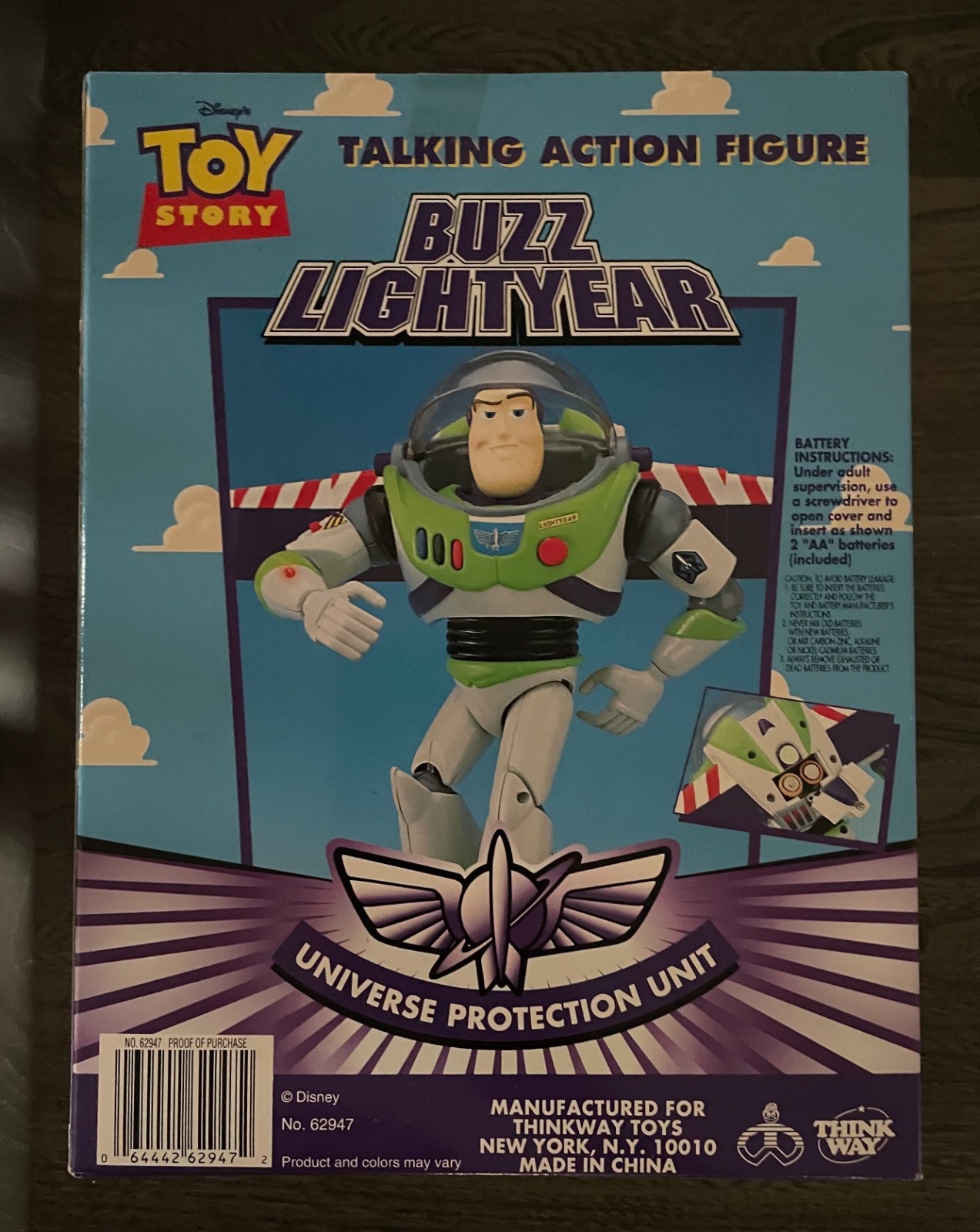 Buzz Lightyear Universe Protection Unit Talking Figure 8&Prime; Toy Story Thinkway New
