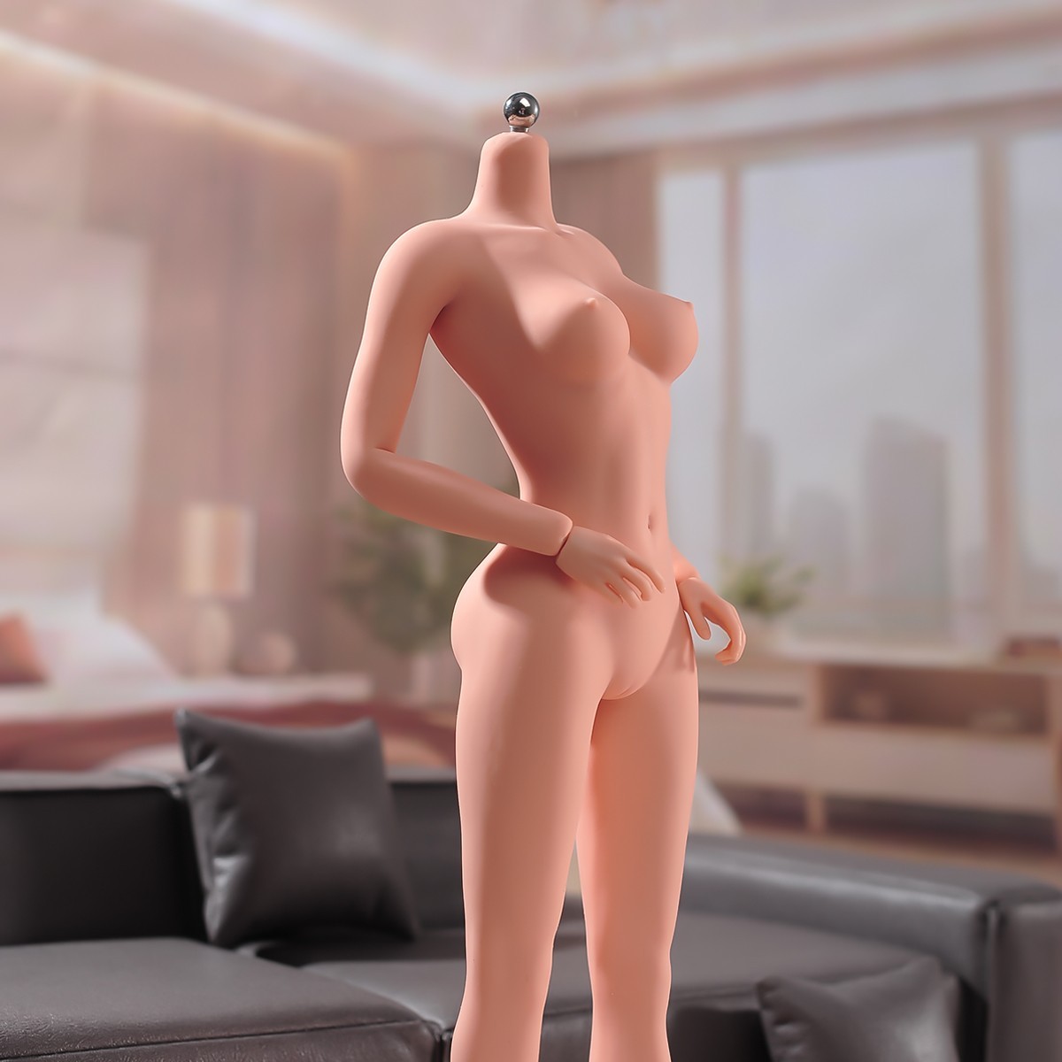 USA 1:6 Female Normal Skin Large Bust Breast 12in Flexible Seamless Figure Body