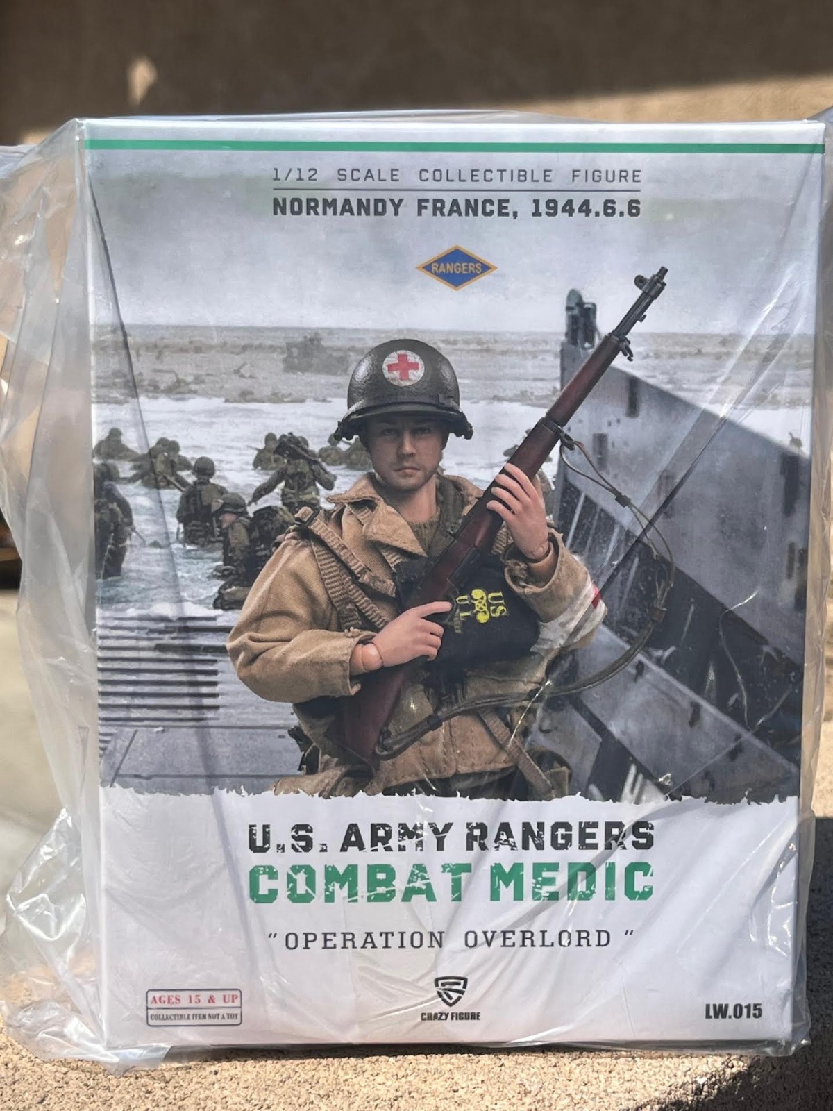 Crazy Figure WWII US Ranger Combat Medic LW015 1/12 Scale Action Figure