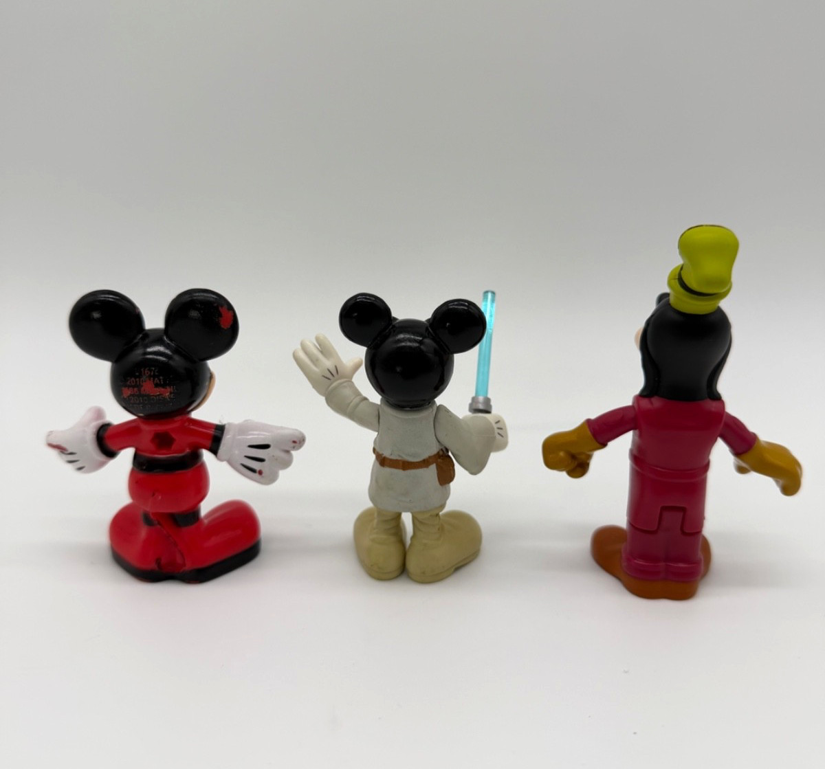 Lot of 3 Mickey Mouse Clubhouse Figures Racers Goofy Spaceship Disney Star Wars