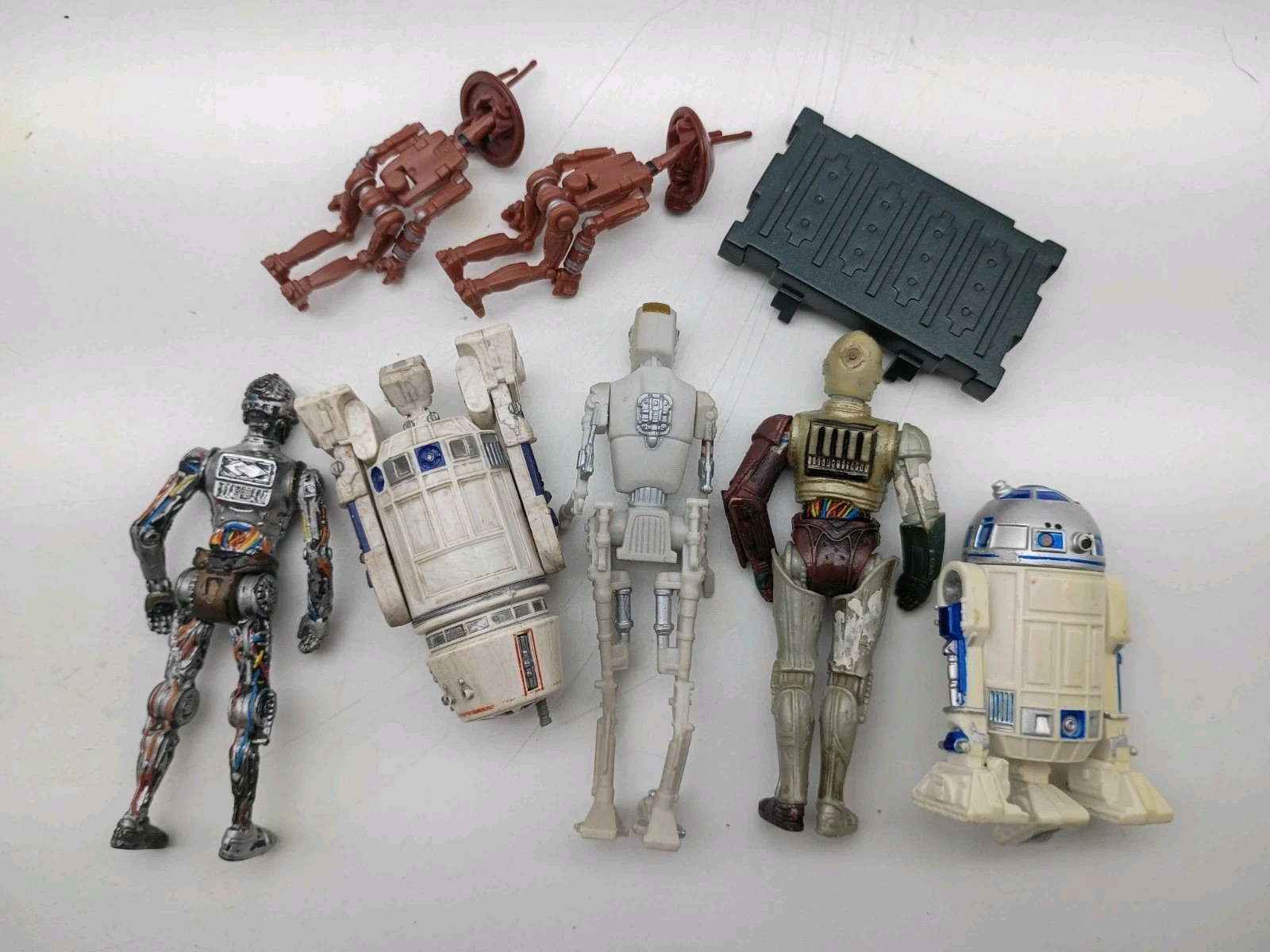 Star Wars Saga ROTS Clone Wars Droids Figure LOT Pit R2-D2 C-3PO R5-D4 8D8