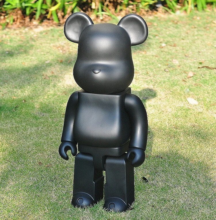 400% Bearbrick Real With Box 28cm 11inch Figures Black White Bear Toys Model