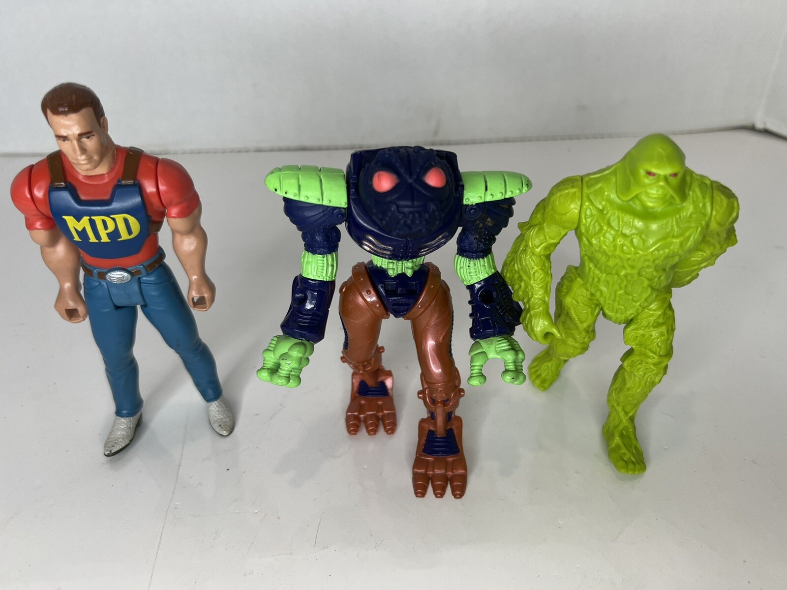 vintage action figure lot of 3, toadborg, jack slater, swamp thing